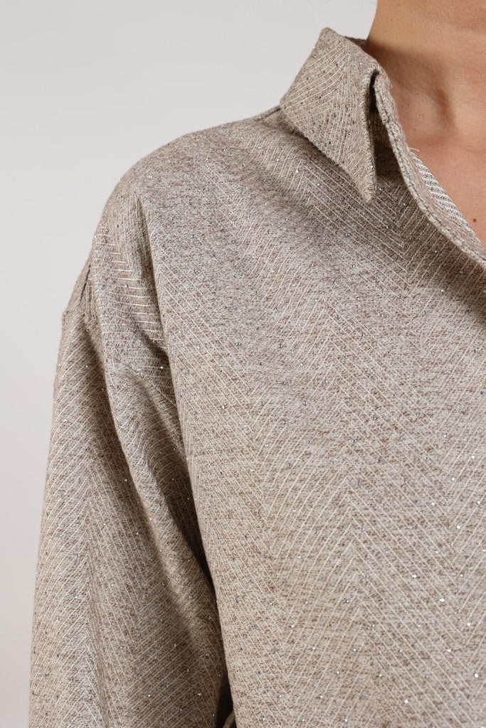 Lara Blouse Strass - Zand Dessin