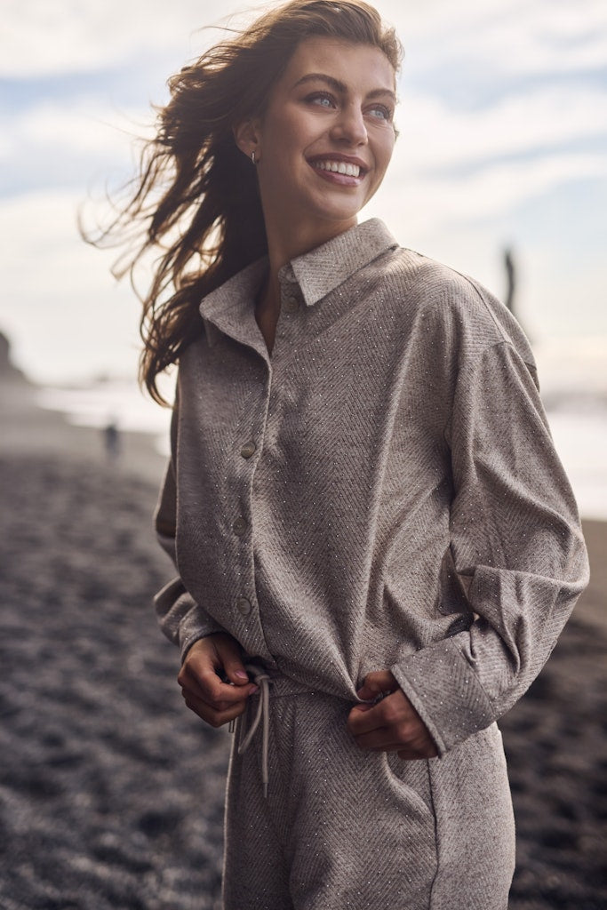 Lara Blouse Strass - Zand Dessin