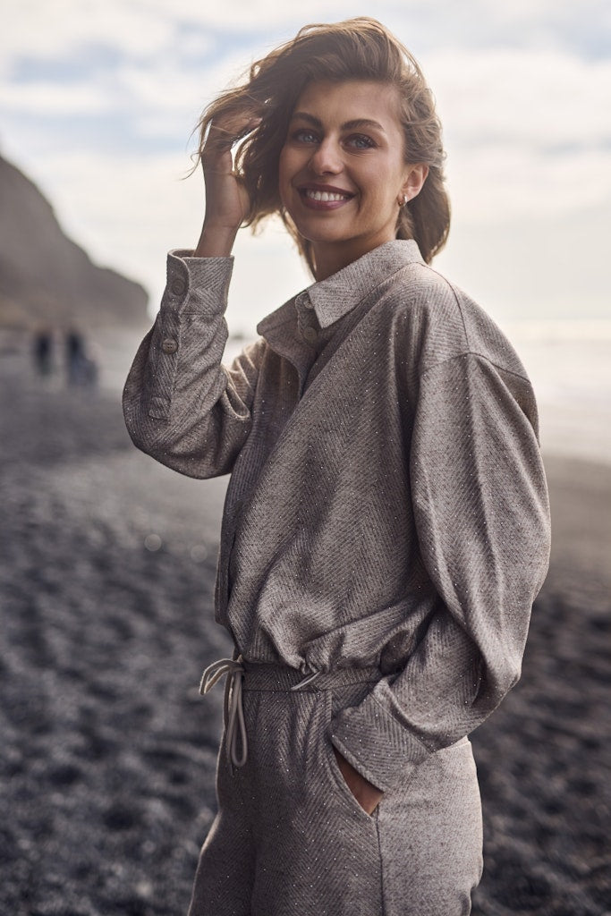 Lara Blouse Strass - Zand Dessin