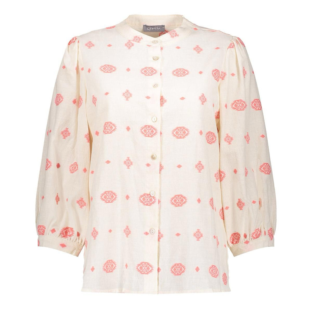Blouse Embroidery - Ecru Dessin