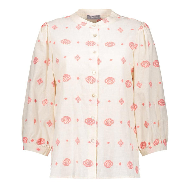 Blouse Embroidery - Ecru Dessin