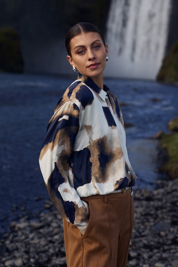 Noeria Blouse - Ecru Dessin