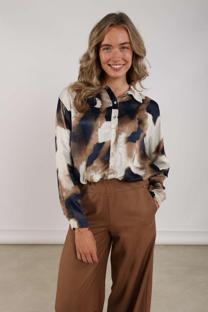 Noeria Blouse - Ecru Dessin