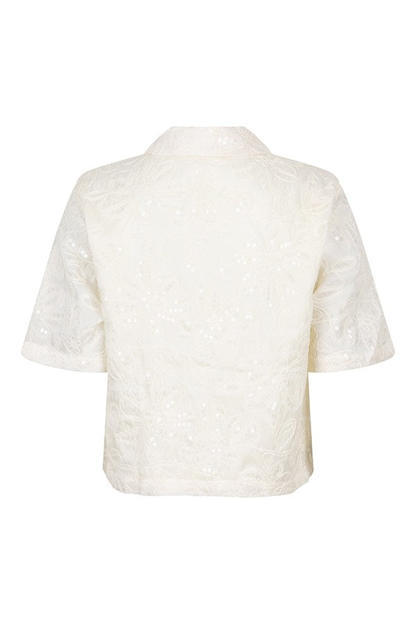 Blouse Ivy - Wit Dessin