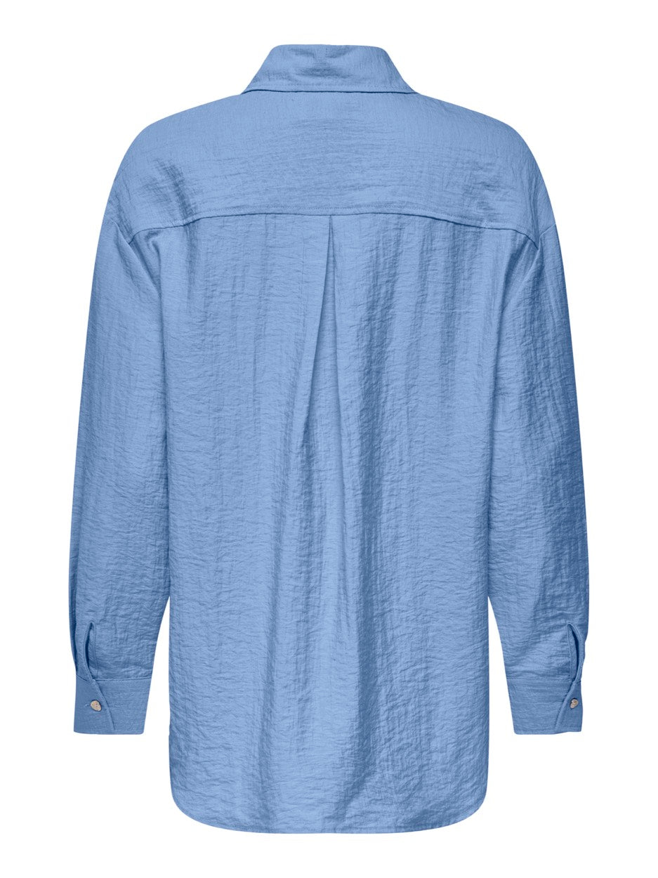 Onltania Life Ls Shirt Wvn - Lichtblauw