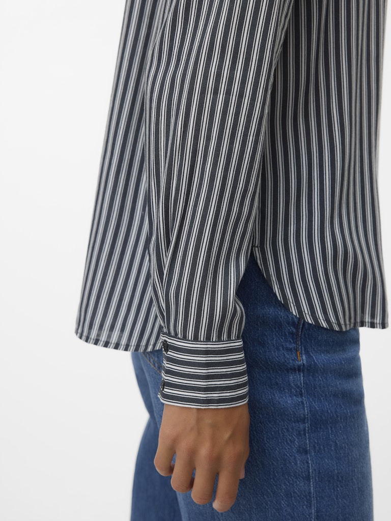 Vmbumpy L/s Basic Shirt Wvn Ga Noos - Blauw Dessin