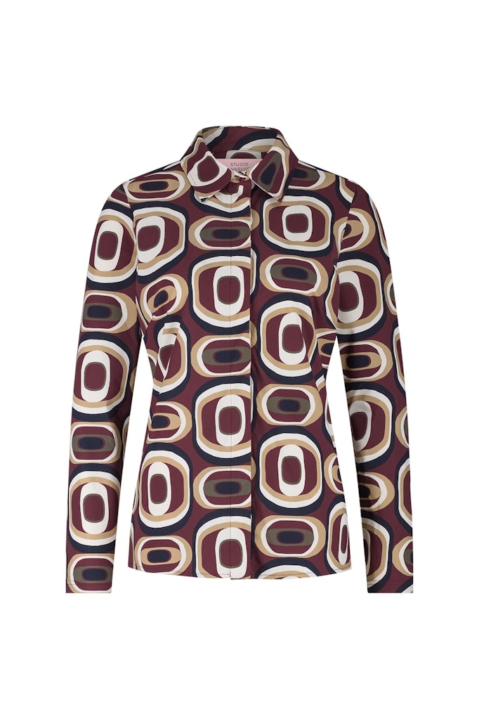 Poppy Retro Shirt - Rood Dessin