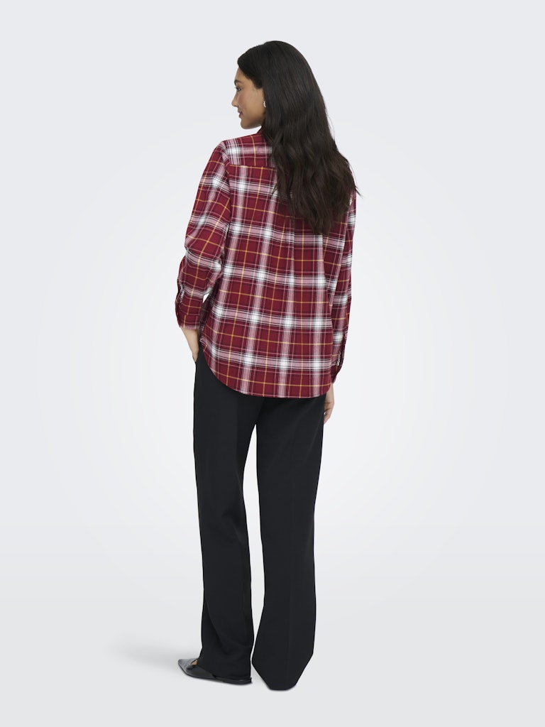 Onlwren Check Shirt - Rood Dessin