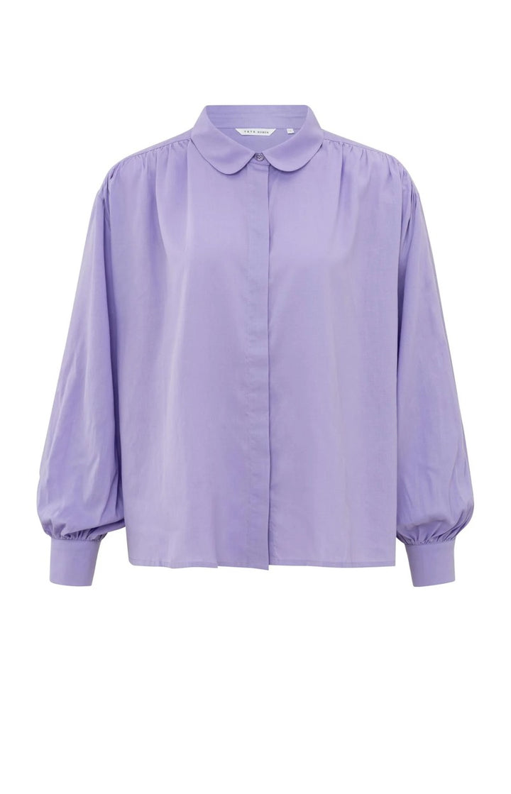 Oversized Blouse W. Functional - Paars