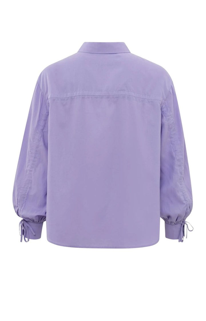 Oversized Blouse W. Functional - Paars
