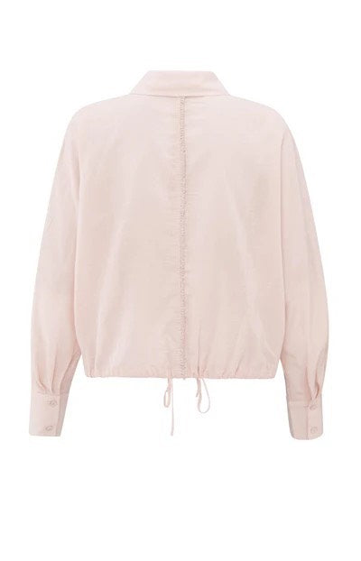 Batwing Blouse With Edges - Licht Roze