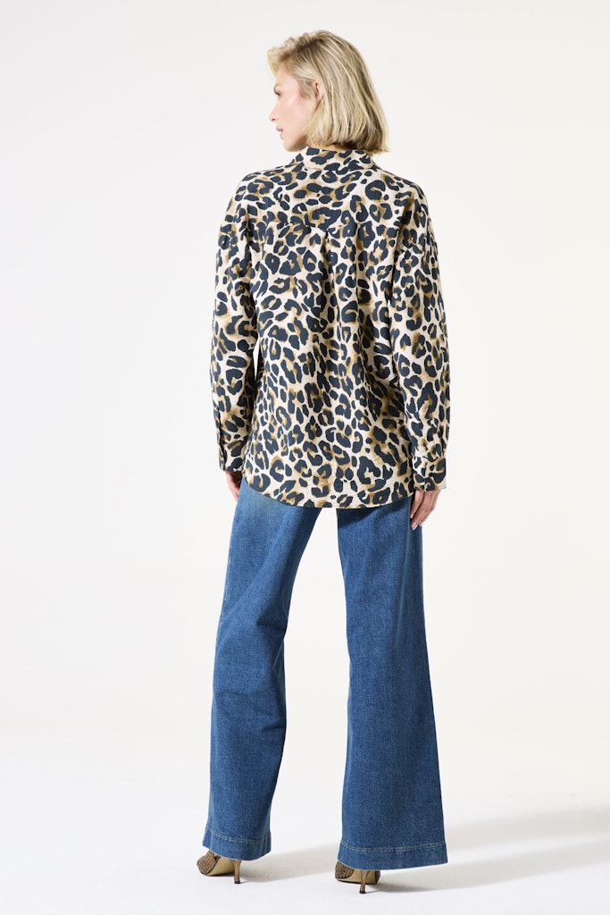 Blouse Lm - Bruin Dessin