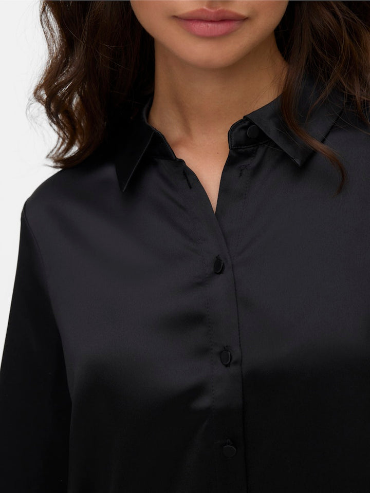 Vmmerle Ls Shirt Wvn Ga Noos - Zwart