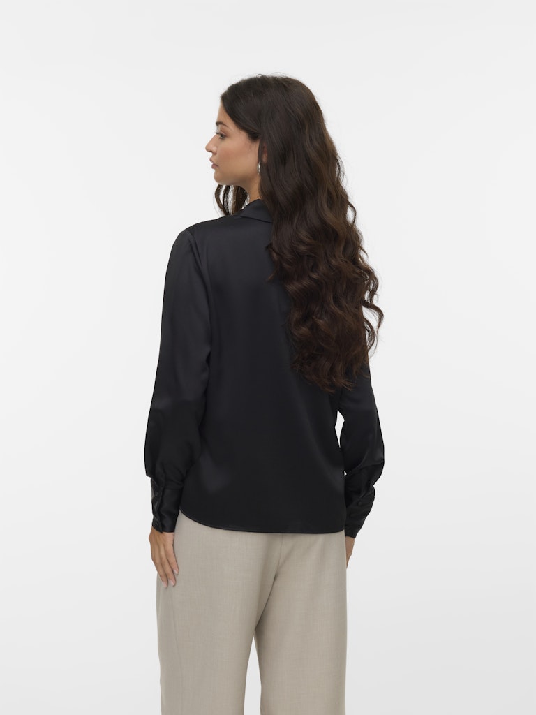 Vmmerle Ls Shirt Wvn Ga Noos - Zwart