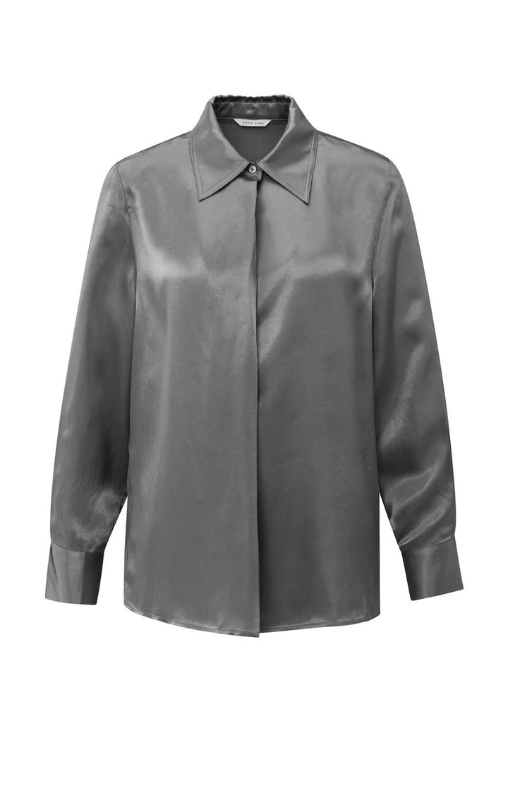 Satin Blouse - Grijs