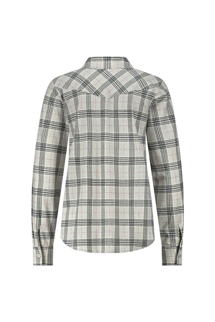 Bobby Western Check Blouse - Grijs Dessin