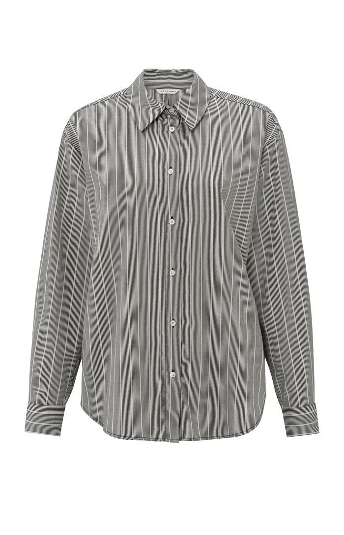 Striped Shirt With Bows - Grijs Dessin