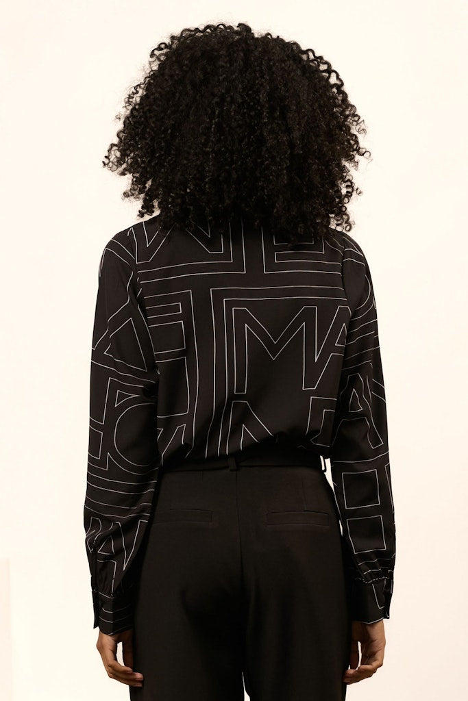 Blouse Eve - Zwart Dessin