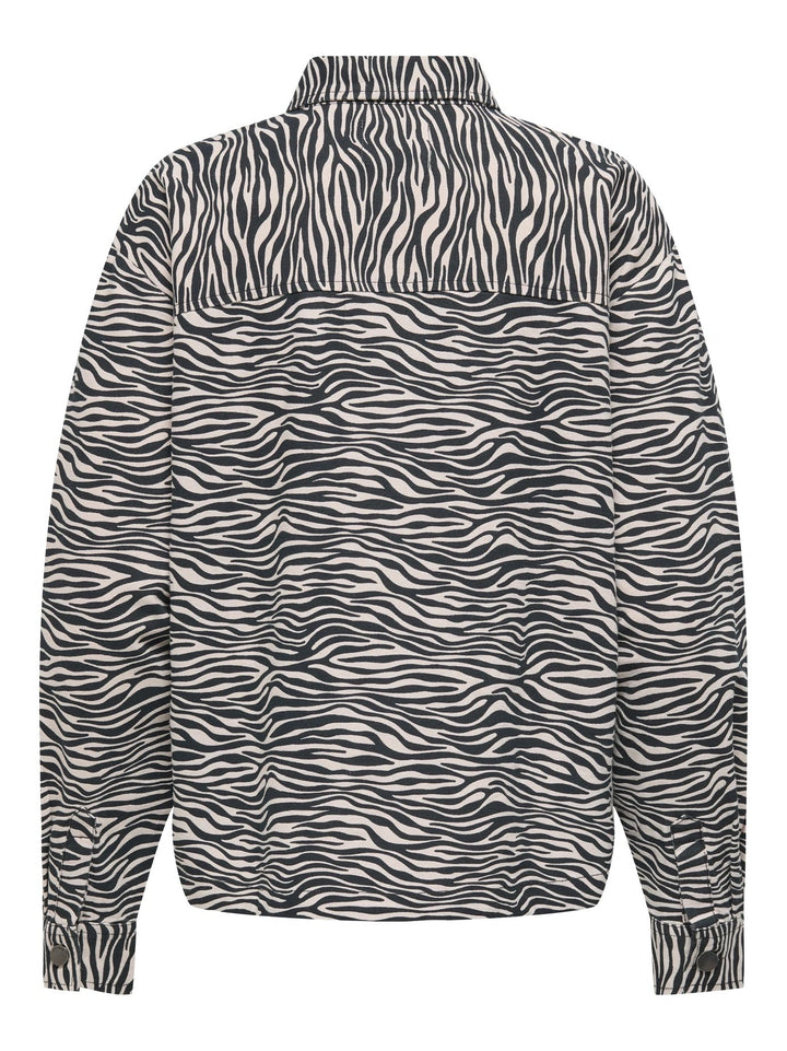 Jdyray L/s Shacket Pnt - Zwart Dessin