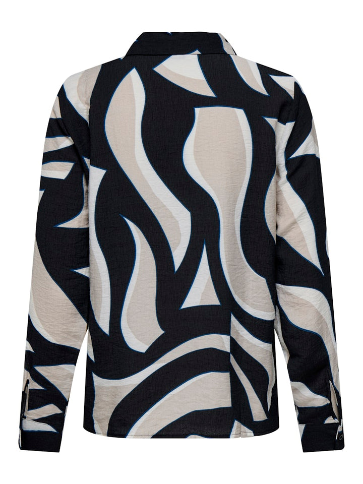 Jdycelina L/s Shirt Wvn - Zwart Dessin