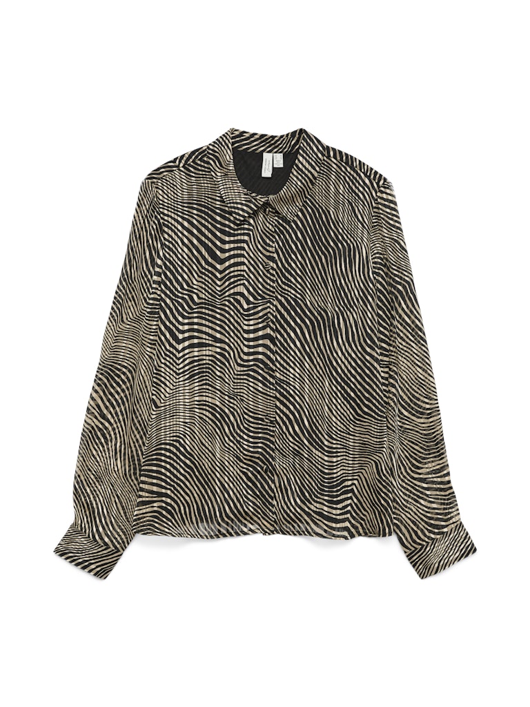 Vmgebra Gedna Ls Shirt Wvn Btq Ga - Zwart Dessin