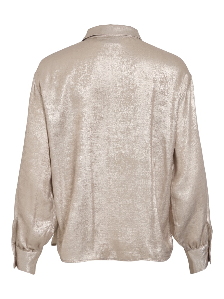 Vimetalla L/s Shirt/r - Goudkleurig