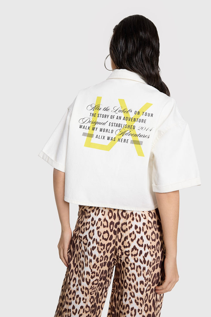 Cropped Blouse - Off-white