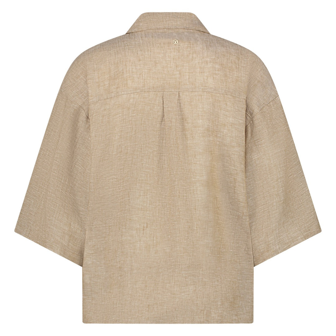 Lucy Blouse Melange - Zand Dessin