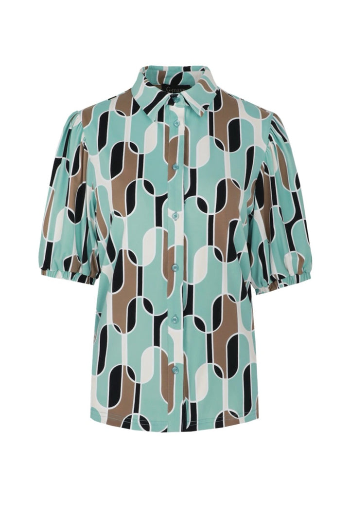 Violet Blouse - Groen Dessin