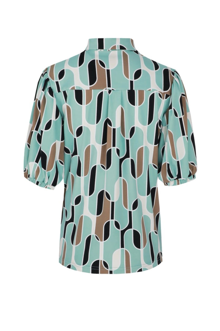 Violet Blouse - Groen Dessin