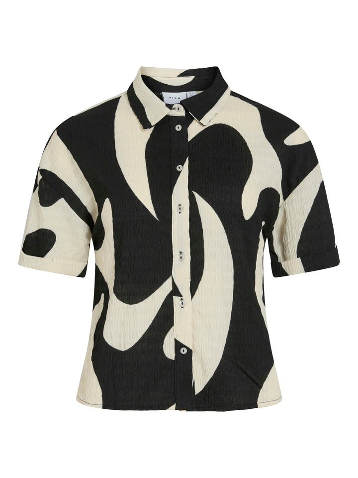 Vizeya Zera 2/4 Shirt/dfs - Zwart Dessin