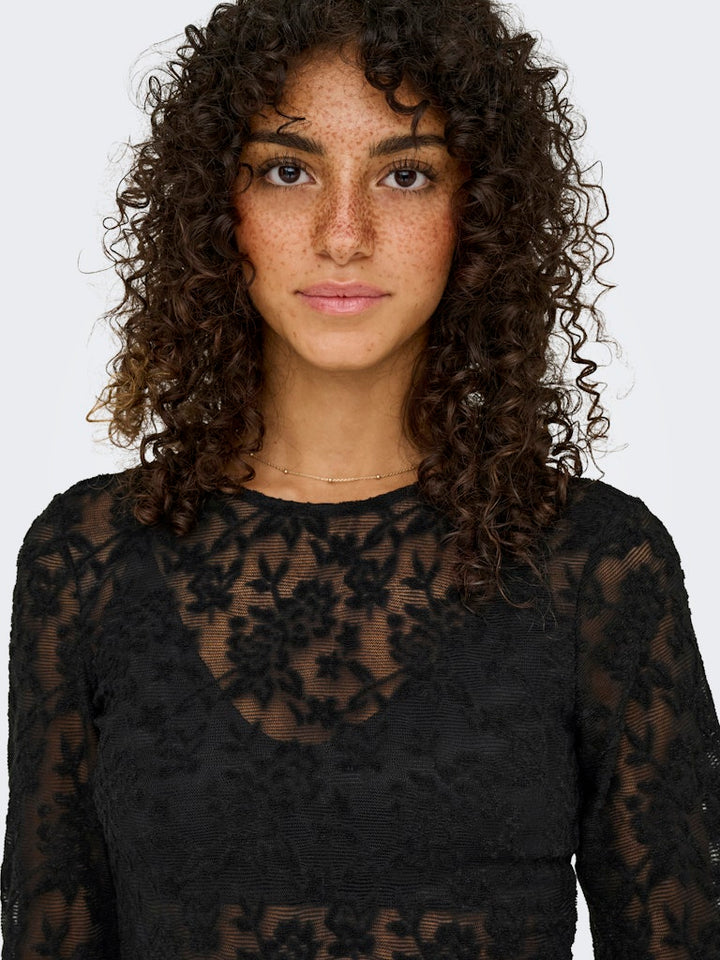 Onlblaise L/s Top Jrs - Zwart