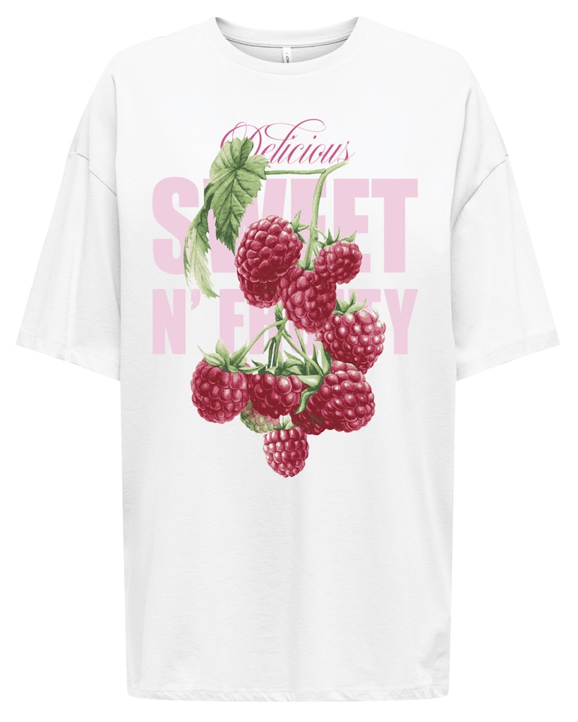Onlrosie Ss Oversize Tee - Wit