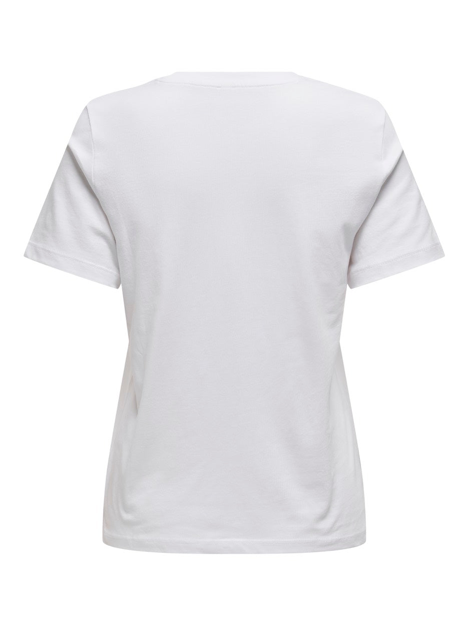 Onlhenny Life Reg S/s Top Box Jrs - Off-white