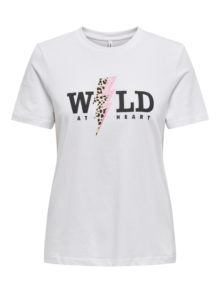 Onlhenny Life Reg S/s Top Box Jrs - Off-white