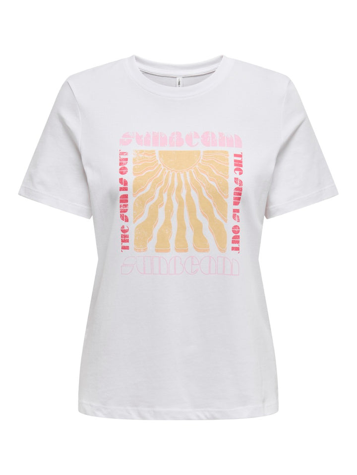 Onlhenny Life Reg S/s Top Box Jrs - Off-white