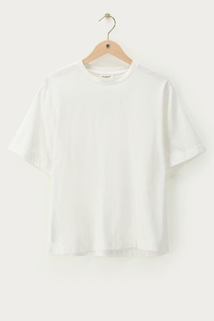 Wit T-shirt Met Imitatieparels - Off-white