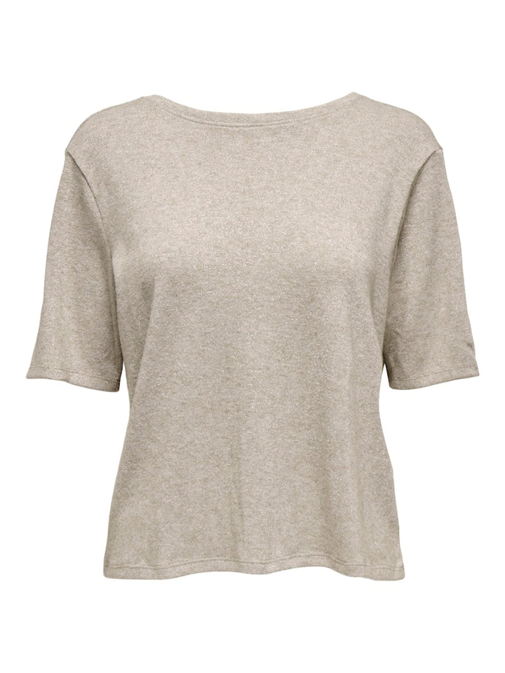 Onlfalka 2/4 Glitter Top Cc Jrs - Zand