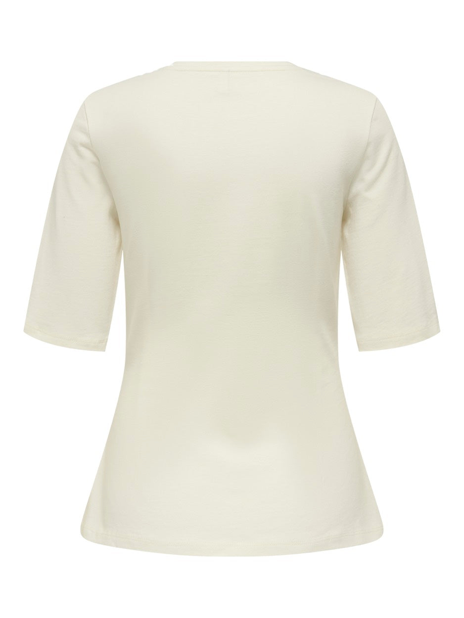 Onlromy Ss O-neck Top - Beige