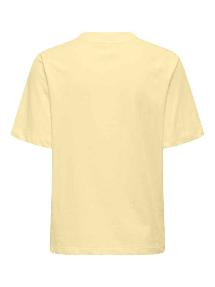 Onltrudy Ss Boxy Tee - Licht Geel