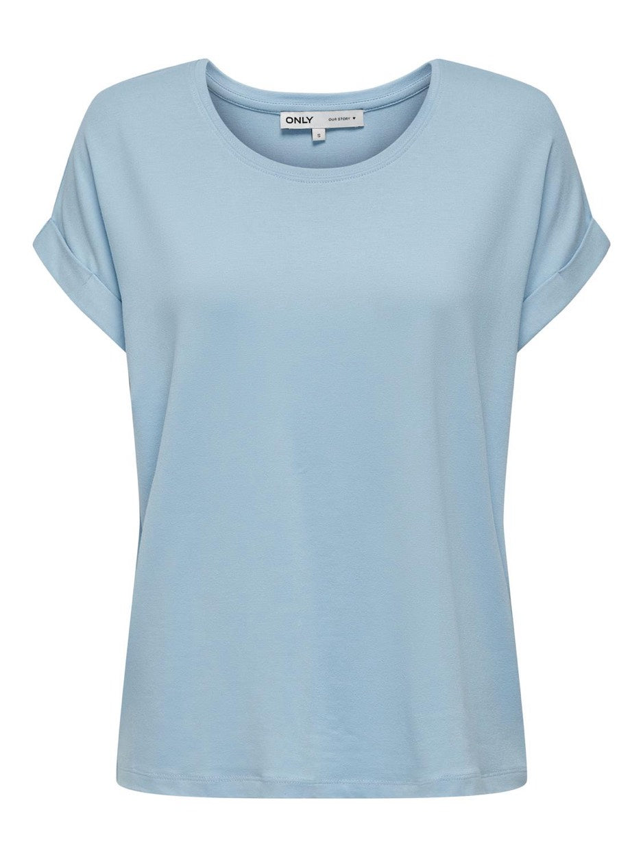 Onlmoster S/s O-neck Top Noos Jrs - Lichtblauw