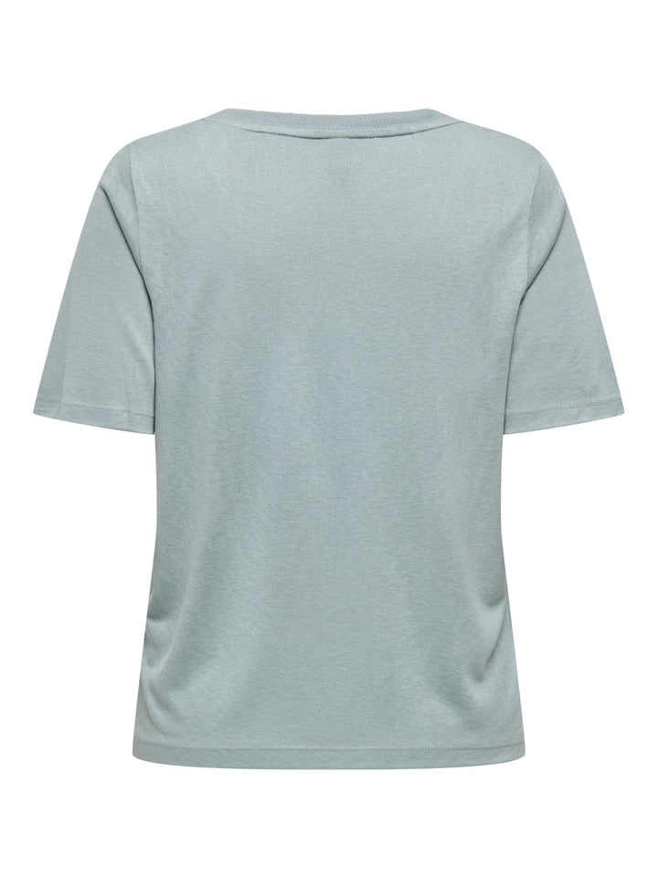 Onlelise S/s V-neck Top Jrs Noos - Lichtblauw