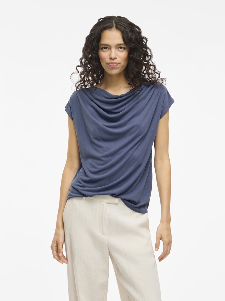 Vimodala Waterfall C/s Top/pb - Rafblauw