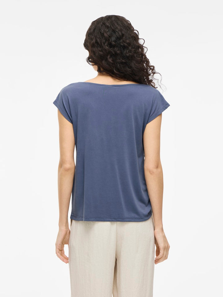 Vimodala Waterfall C/s Top/pb - Rafblauw