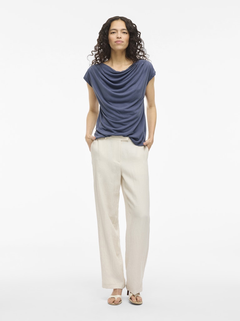 Vimodala Waterfall C/s Top/pb - Rafblauw