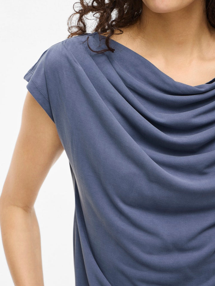 Vimodala Waterfall C/s Top/pb - Rafblauw