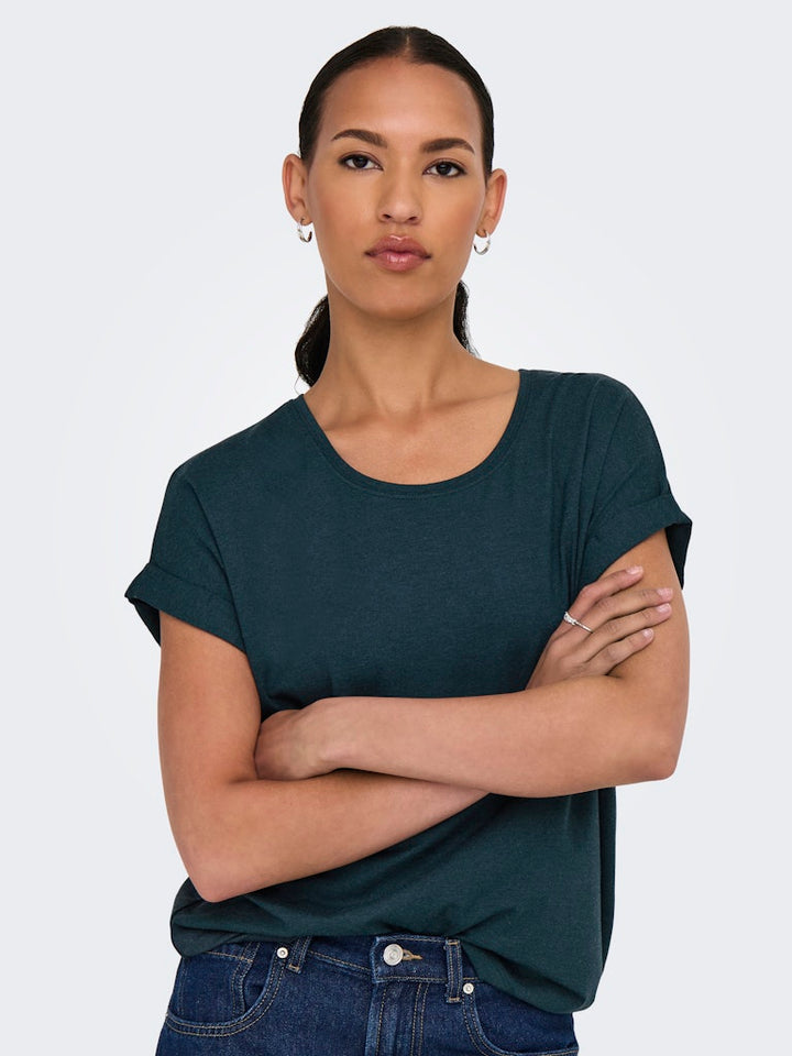 Onlmoster S/s O-neck Top Noos Jrs - Navy