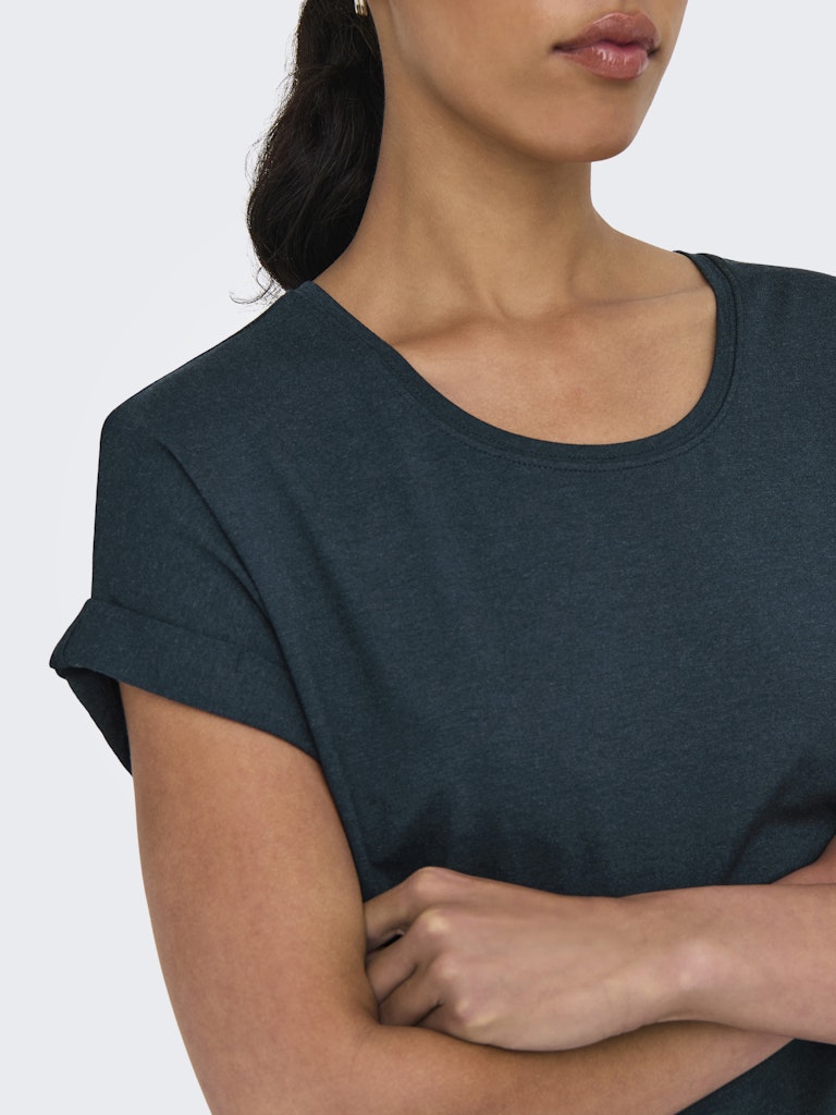 Onlmoster S/s O-neck Top Noos Jrs - Navy