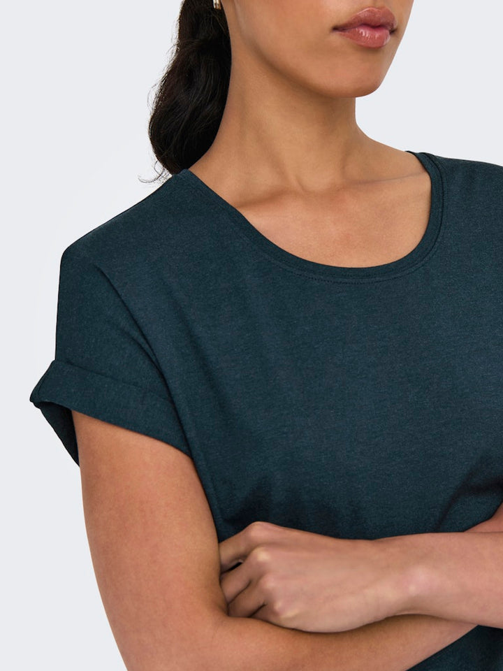 Onlmoster S/s O-neck Top Noos Jrs - Navy