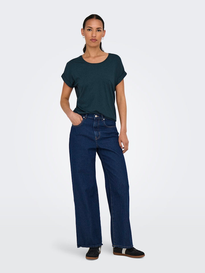 Onlmoster S/s O-neck Top Noos Jrs - Navy